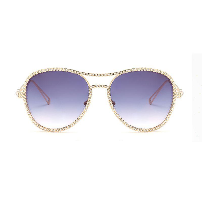 Elegant Women Oversized Square Sunglasses With Bling Frame For Stylish Outdoor Eyewear