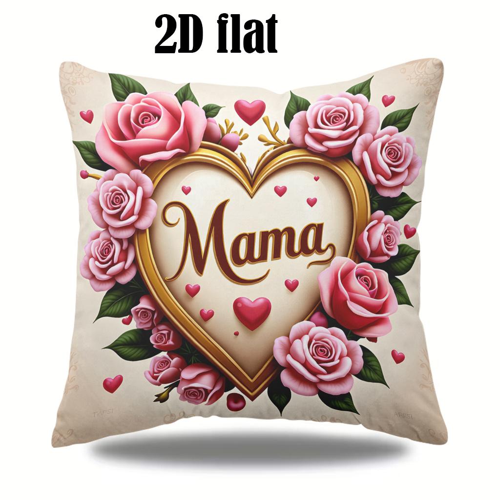 1PCS Home Decor Happy Mother S Day Heart Floral Pillow Pattern Cushion Cover Suitable For Sofa Bedroom Car Pillow Cover розовый 8700₽