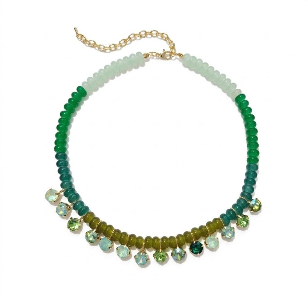 Boho Beaded Pendant Choker Vintage Women Necklace Elegant Clavicle Chain  Street Wear