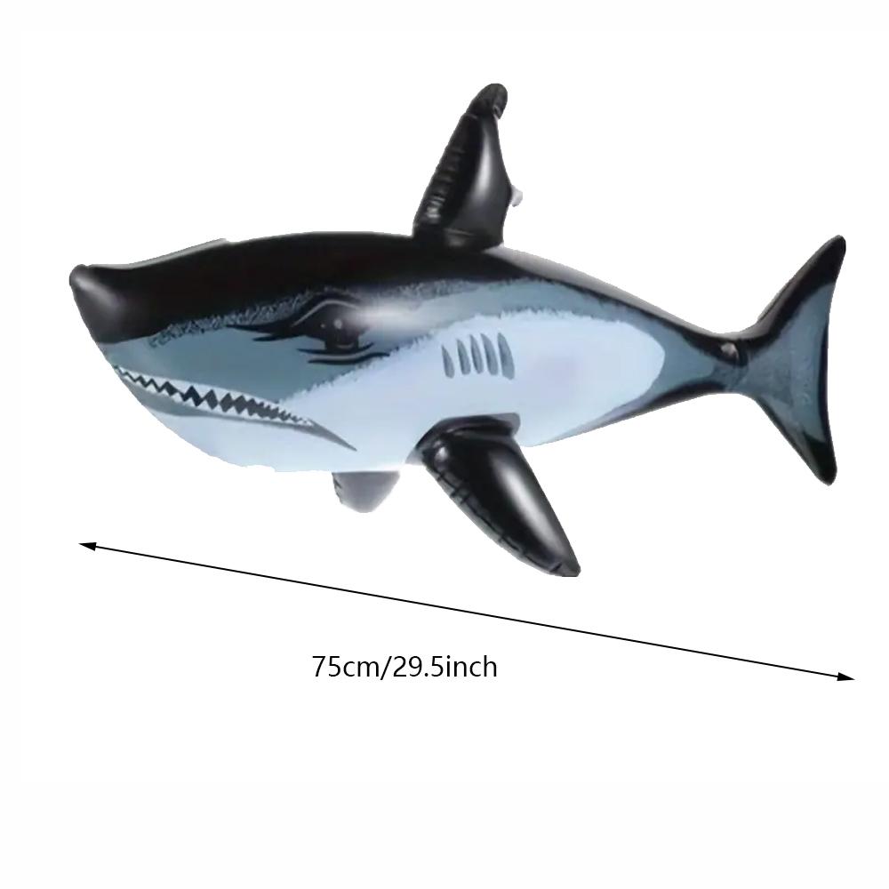 Pvc Inflatable Shark Game Toy Suitable For Outdoor Games Beach Parties Shark Themed Water Beach Play Toys
