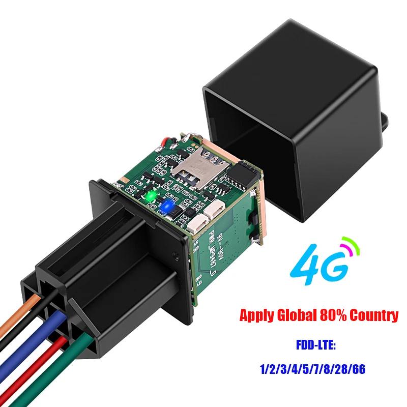 2G 4G CJ730 Plus 9-95V Relay GPS Tracker Car Motorcycle ACC Status Tow Away Power Off SMS Alarm Shock Move Call Cut Oil Locator