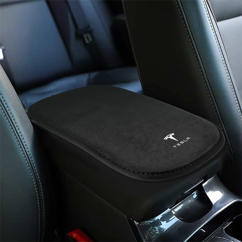 1Pcs Tesla Car Center Console Box Armrest Pad Accessories For Model 3 Roadster Juniper SpaceX Bonina Coil Model X S Model Y Mod