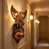 Lampă de perete vintage din rășină Înger mic cu aripi/Iisus/Fecioara Maria Aplica de perete Medieval Gotik Decor de perete LED pentru Dormitor Sufragerie Hol