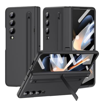 Pro Samsung Galaxy Z Fold 6 5 3 4 Pouzdro Dotykové pero s tvrzenou fólií Držák závěsu Skládací kryt odolný proti otřesům šetrný k pokožce Příslušenství