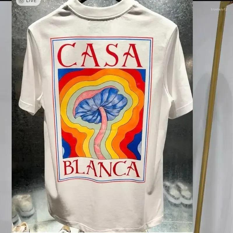 

Men s and Women s Short Sleeve T-Shirts Rainbow Mushroom Letter Print Shirt Desi Unisex T-Shirt XL