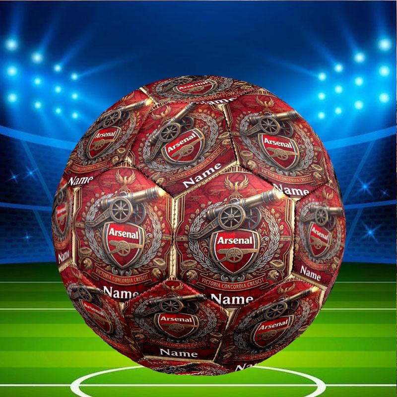 Custom Name Personalized Arsenal F.C Print Size 5 Soccer Ball Training & Match Football, for Team, Kicking, Gift for Football Enthusiasts