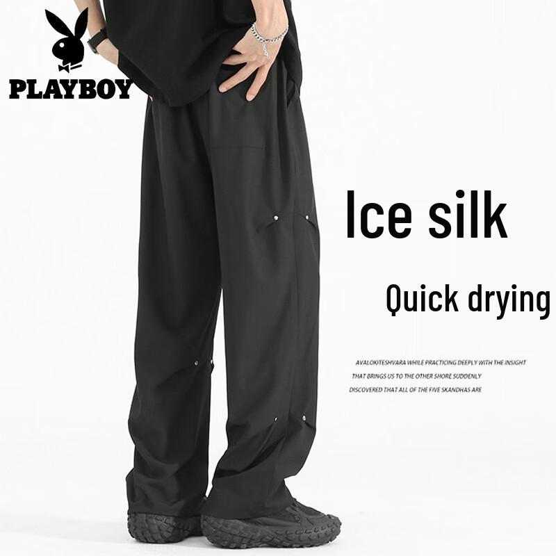 

PLAYBOY Men s Ice Silk Casual Pants 2XL