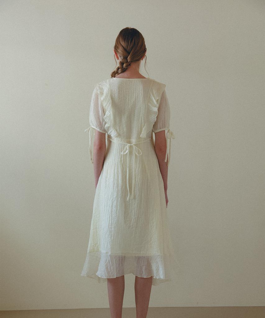 HYBERNAT Frill Dress_Cream