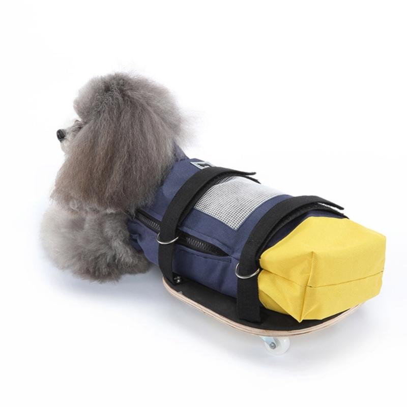 Indoor Dog Wheelchair Alternative for Paralyzed Pet Pet Scooter Wheelchair Dog Drag Bag for Protects Chests and Limbs