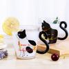 250ML Cute Cat Heat-resistant Glass Coffee Mug Drinking Water Milk Tea Beverage Cup Cartoon Juice Cups Gift Home Office Supplies