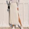 Jupes Longues Décontractées à Maille fendue taille haute sexy d'été pour femmes Tendance Y2K Midi Boho Florales Bodycon Tenues
