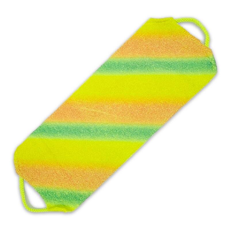 

Rainbow Shower Towel Bamboo Fiber Back Towel with Handle Purple