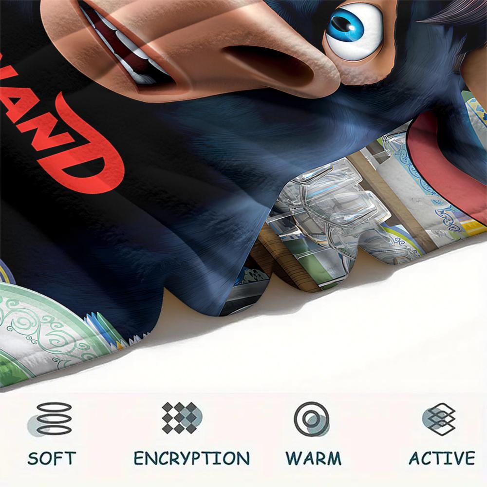 1 st Ferdinand Print Flanellduk, Högkvalitet för Alla Årstider, Heminredning, Värme och Komfort, Perfekt för Julklappar