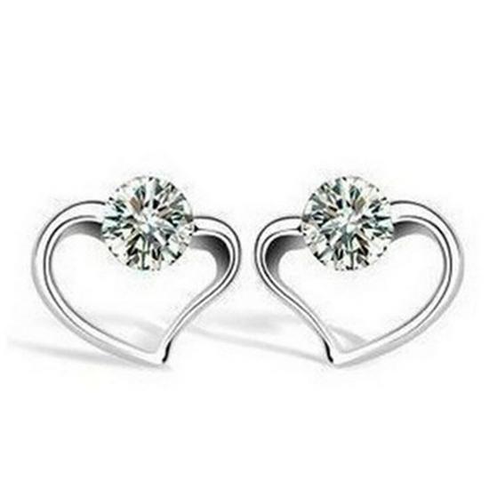 Laikeni Korean Silver-Plated Non-Allergenic Stud Earrings