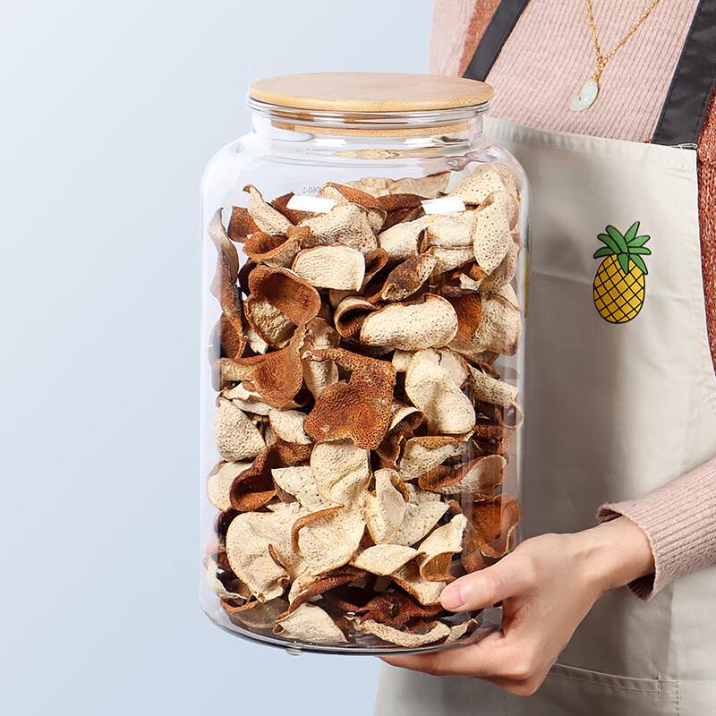 Octagonal PC Food Storage Jar with Wooden Lid