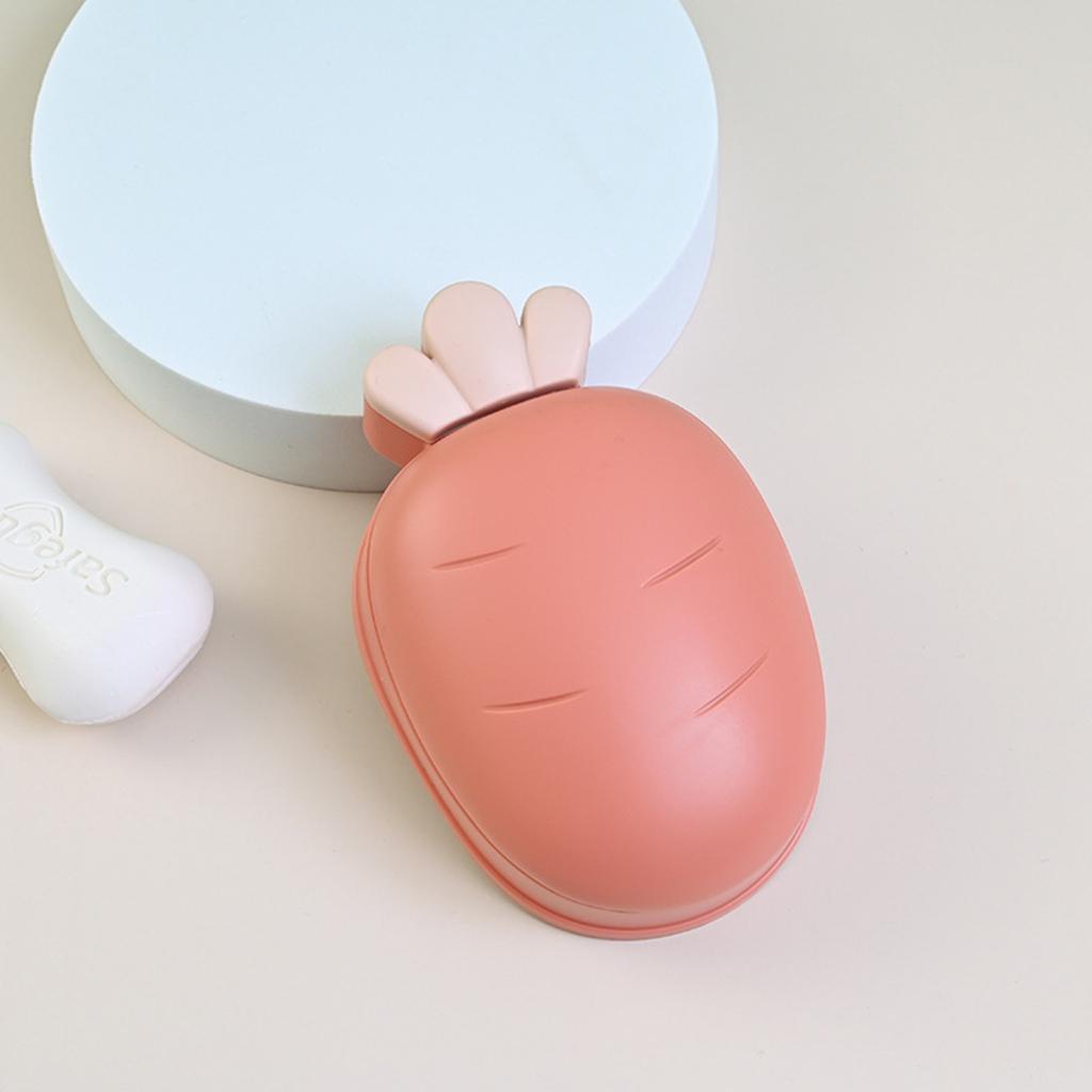 Mehrfache Reise-Seifenschale Auslaufsichere Seifenschale mit Deckel Badezimmerseife Haushalt Niedliche Box Seifenhalter Kinderfreundlich