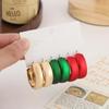 Festive Red, Green & Gold Large Hoop Earrings - Creative Statement Christmas Accessory