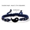 2Pcs/set Fashion Tai Chi Yin Yang Couple Bracelet Women Men Handmade Woven Black Red Rope Bangles Friendship Matching Lover Gift