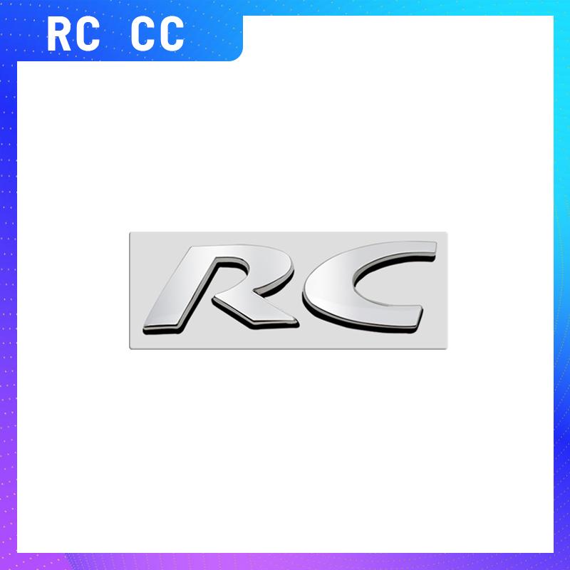 1PCS Metal RC CC Logo For s333 307 3008 207 508 2008 107 308 306 206 205 208 RCZ Emblem Car Rear Trunk Sticker Badge Styling 333s