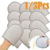 1/3Pcs Durable Reusable Washing Sponge Double-sided Kitchen Cleaning Tool Washing Gloves Kitchen Clean Brushes