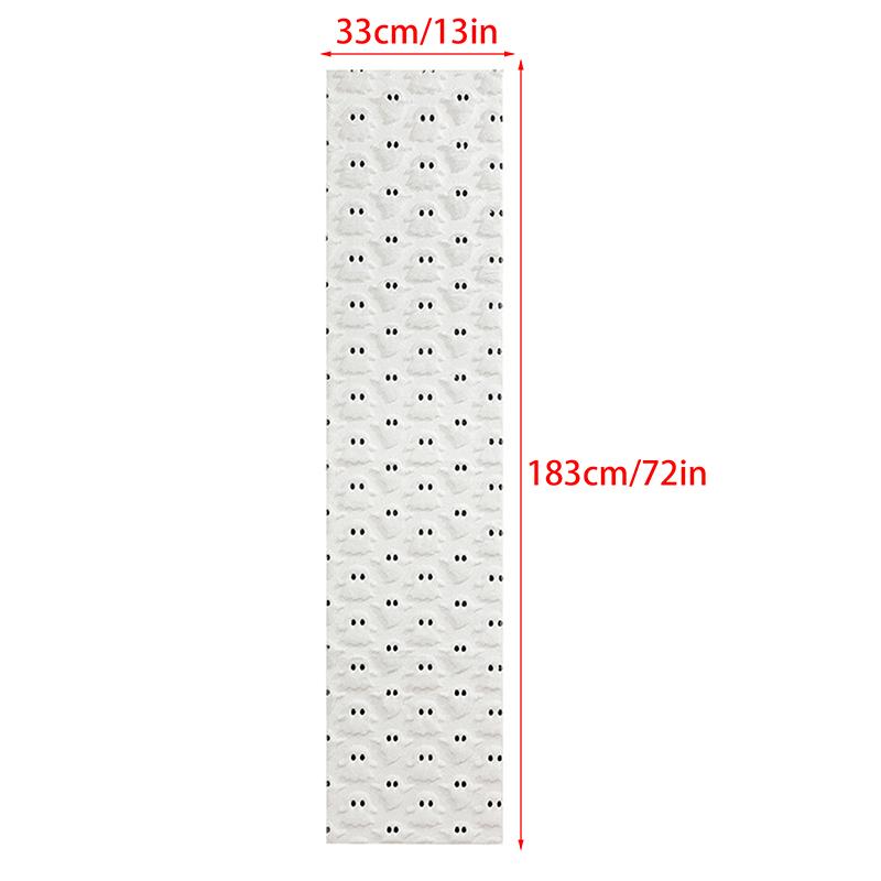 Față de masă de lux, brodată cu dovleac și fantomă cu ochi negri, tridimensională, pentru petreceri