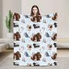 Soft Blanket Travel The Secret Life of Pets Dog Throw Blanket Flannel Bedspread For Couch Chair Street Trend Sofa Bed Cover