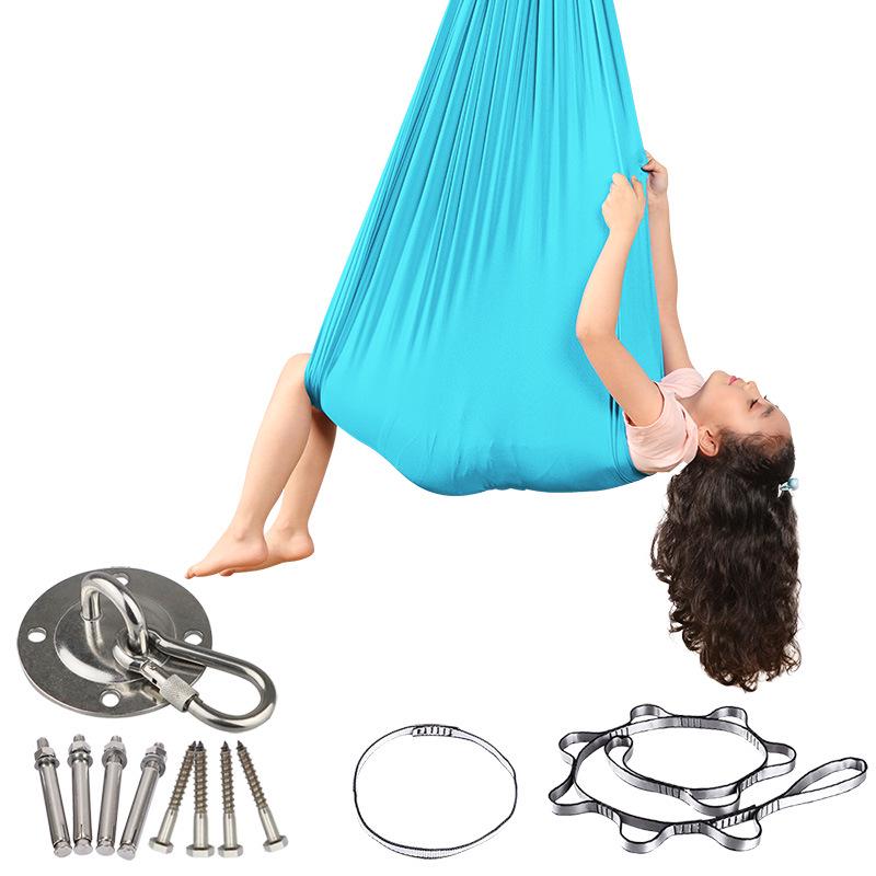 Elastic Sensory Hammock Chair for Kids - Indoor/Outdoor Swing with Accessories