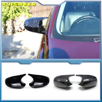 Copertura specchietto retrovisore in fibra di carbonio M-Look E90 E91, nera, stile M3, E81 E82 E87 E88, per BMW Serie 1, 3 E92 E93, accessori per auto.