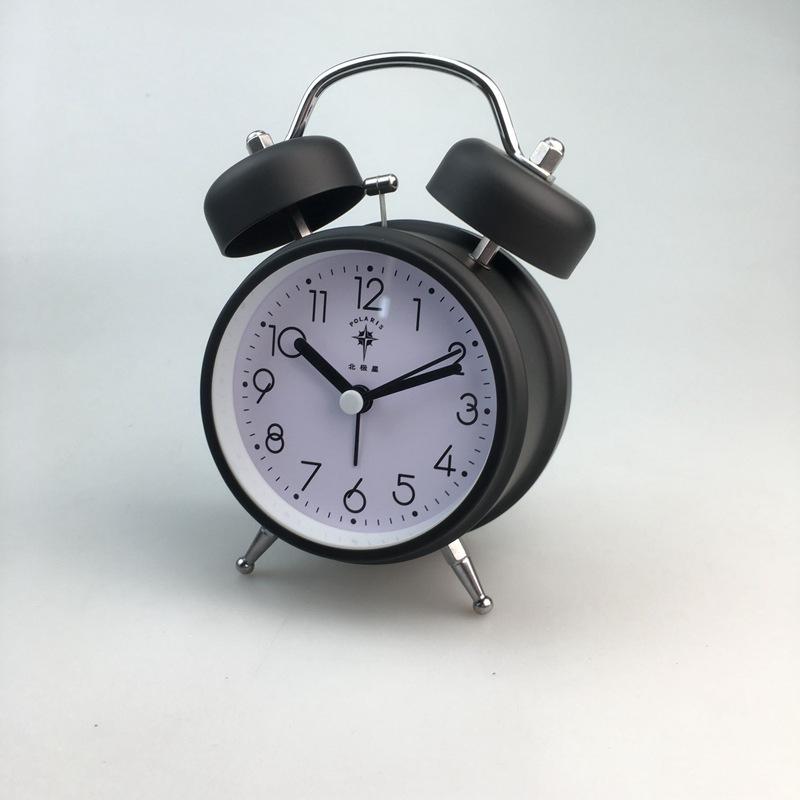Polaris Metal Ringing Alarm Clock Big Ringtone Metal Double Ringing Clock Candy Color Student Alarm Clock