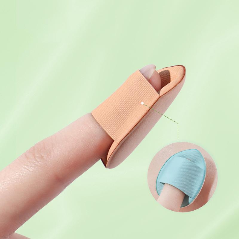 3/10Pcs Mini Size Finger Puff Set Makeup Sponge Concealer Foundation Detail Puff