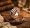 Solid 925 Sterling Silver Braided Ring, Silver Infinity Band Ring, Silver Oxidized Band Ring For Men, 6 Mm Half Round Band Ring, Gift Ring