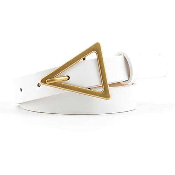 Women Triangle Belt Women Dress Belt Decoration Triangle Buckle Casual Jeans Slim Belt