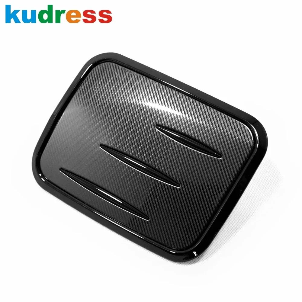 

For Toyota RAV4 RAV 4 2024 Carbon Fiber Gas Fuel Tank Cover Trim Oil Filler Cap Panel Car Accessories Black Carbon Fiber