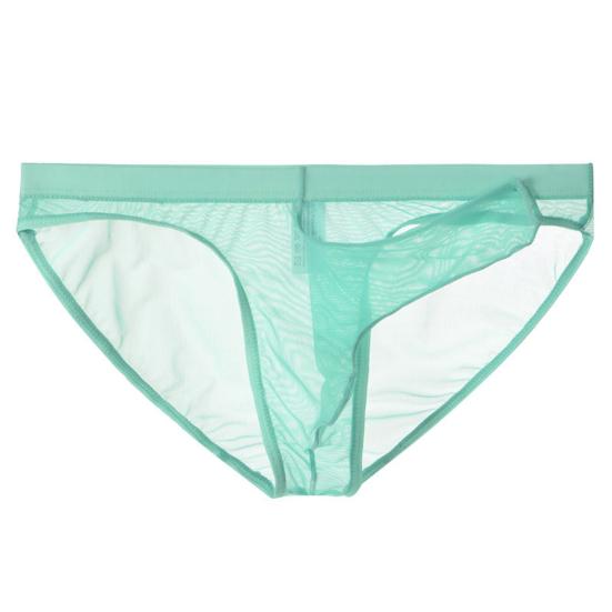 Hüfttiefer 3D Elefantennase Einfarbig Herren Slips Sexy Transparentes Netzgarn Unterhosen