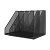 Desk File Organizer Iron Mesh 5 Section Vertical File Folder Document Holder for Office