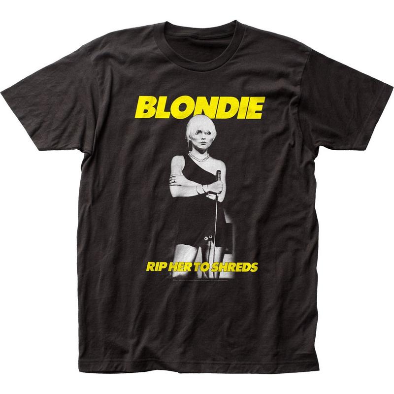

Blondie Rip Her To Shreds Unisex T-shirt Music Classic Concert Rock Band Tee Black XL