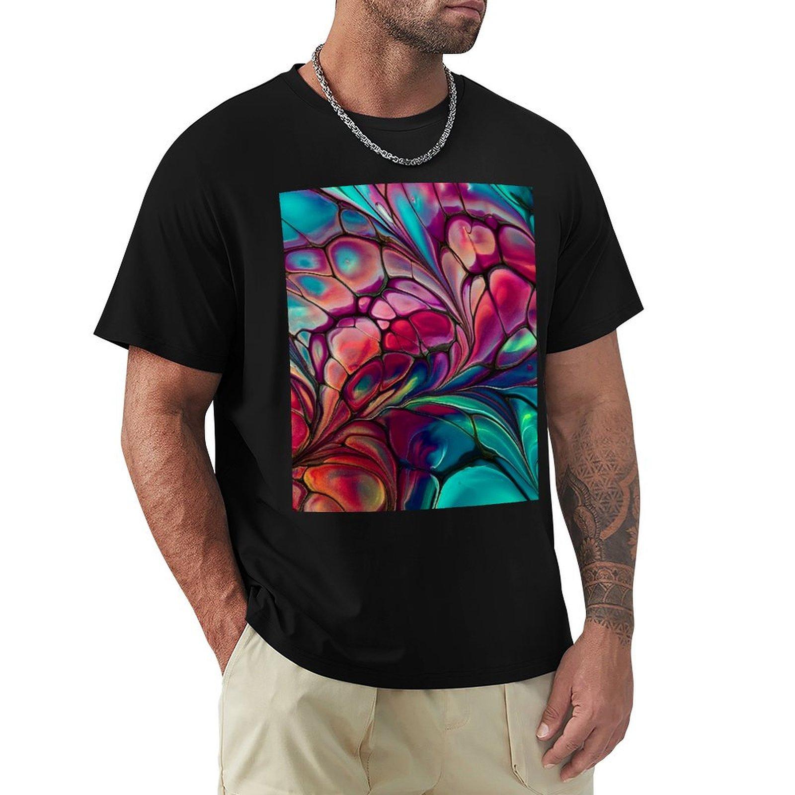 

Magenta Magic TShirt oversize tshirts man blacks men tshirt 4XL