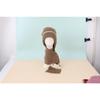Autumn and winter squirrel velvet warm women's wool hat versatile snow hat cold winter hat scarf integrated knitted hat