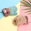 Girls Keep Finger Warm Cartoon Bear Baby Newborn Thick Plus Velvet Kids Gloves Knitting Mittens