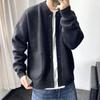 Yousheng Herren Strickwaren Rundhals Langarm Einreiher Einfarbige Strickjacke Strickmantel Locker Tägliche Kleidung Schulpullover Jacke