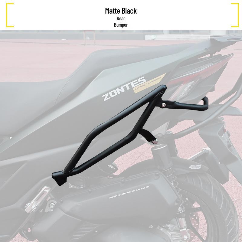 Zongshen 150X Crash Bars, Anti-fall Bumpers, Luggage Rack & Windshield Mod