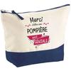 Makeup Bag - PLANETEE - Firefighter Thank You Awesome - Large Size - Cotton - HD Sublimation Printing