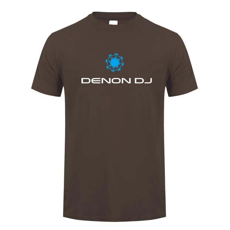 Denon Dj T Shirt Summer Men Cotton O-neck Short Sleeve Player Media T-shirts Man Tops LH-303