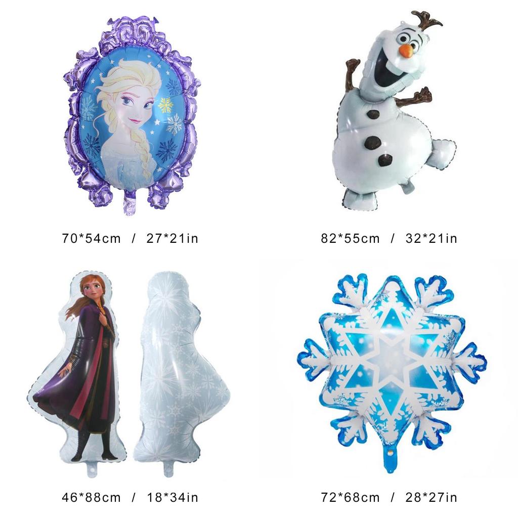 Elegant Foil Decorations For A Frozen Themed Party