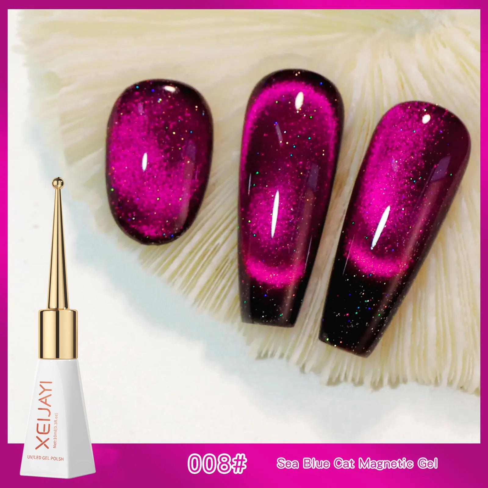 

10 мл 3D-эффект градиентных ногтей магнитный кошачий глаз гель лак для ногтей долговечный салонный качество ретро лазерный нейл-арт УФ/светодиодное отверждение