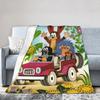 Mole Krtek Kleiner Maulwurf Cartoon Decken Korallenfleece Plüsch Sommer Weiche Überwurfdecken für Bett Outdoor Plüsch Dünne Steppdecke
