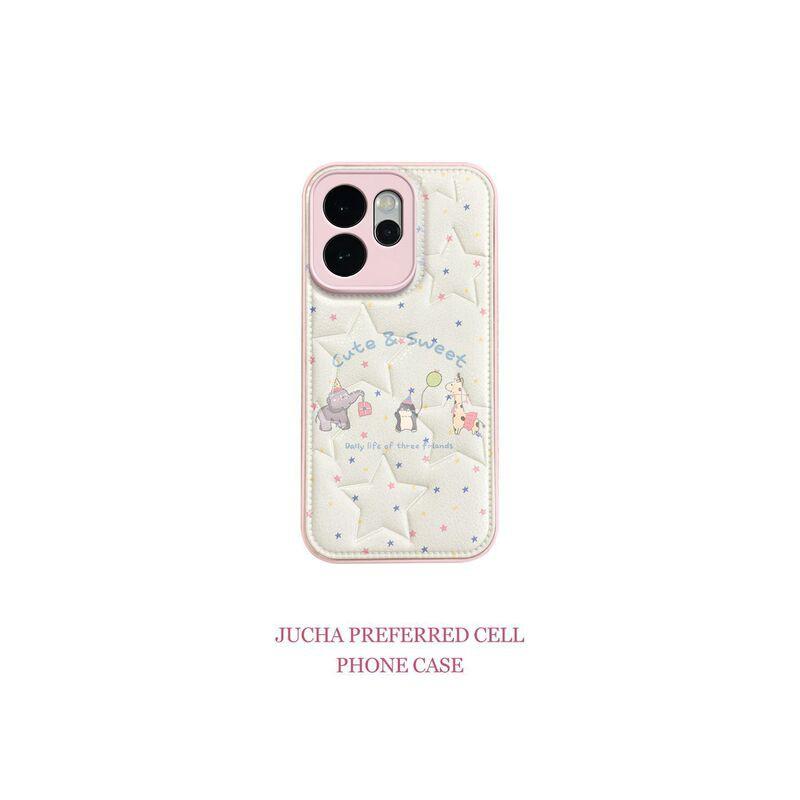 Creative Animal Star Soft Silicone Phone Case OPPO Reno15 Pro Reno14 Reno13 Reno11 Anti-Drop Cover OPPO Reno15