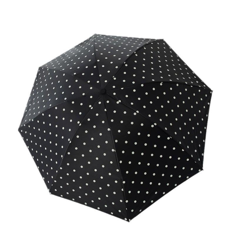 Compact UV-Protection Folding Umbrella for Sun and Rain
