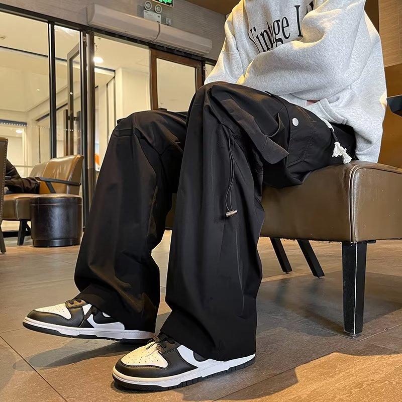 Overalls Men's Autumn New High Street Ins Tide Brand Loose Casual Pants Outdoor Fashion Multi-pocket Straight Trousers