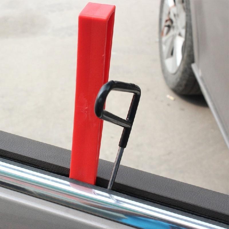 Automotiv Plastic Air Pump Wedge Car Window Doors Emergency Entry Tools Red